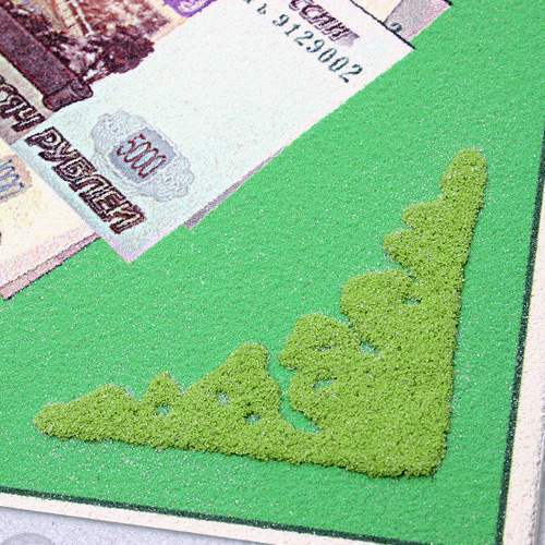 Часы из песка "Время-деньги"