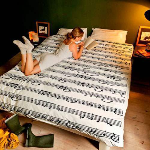 Постельное белье "Сон как по нотам" (1,5-спальное)