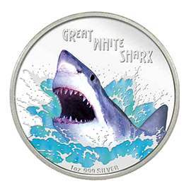 Монета "Оберег от акул бизнеса"