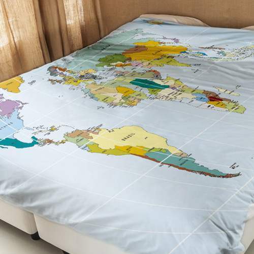Постельное белье "Путешествуй во сне" (размер евро)